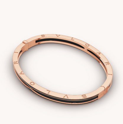[BLUE TEARS]ZERO 1 PINK GOLD WITH MATTE BLACK CERAMIC BRACELET
