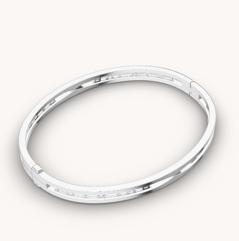 [BLUE TEARS]ZERO 1 SPIRAL LOGO SILVER BRACELET