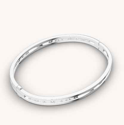 [BLUE TEARS]ZERO 1 SPIRAL LOGO SILVER BRACELET