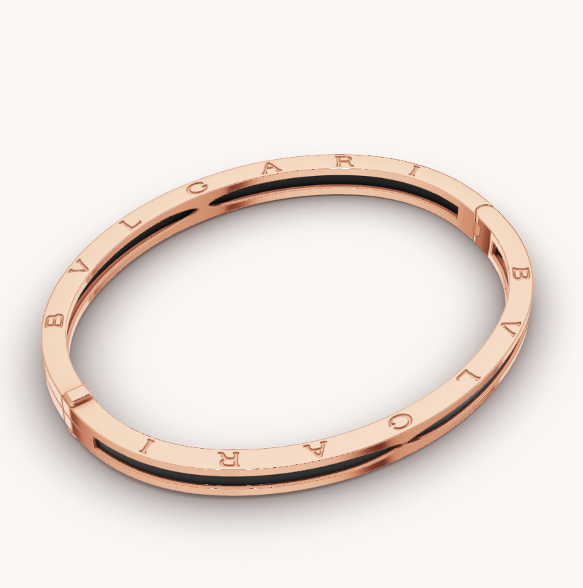 [BLUE TEARS]ZERO 1 PINK GOLD WITH BLACK CERAMIC BRACELET