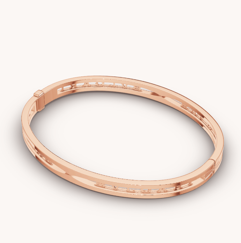 [BLUE TEARS]ZERO 1 SPIRAL LOGO PINK GOLD BRACELET