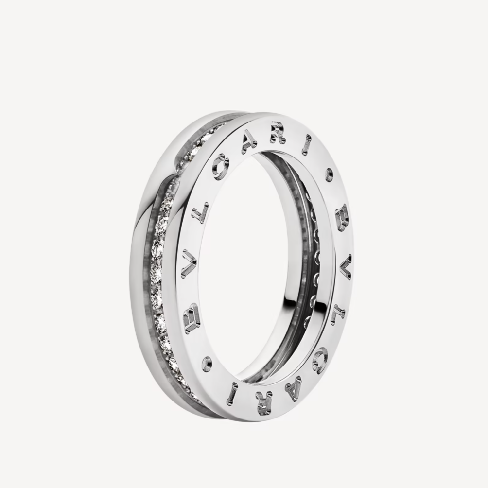 [BLUE TEARS]ZERO 1 ONE-BAND PAVED DIAMONDS ON THE SPIRAL RING