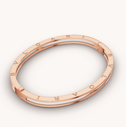 [BLUE TEARS]ZERO 1 PINK GOLD WITH WHITE CERAMIC BRACELET