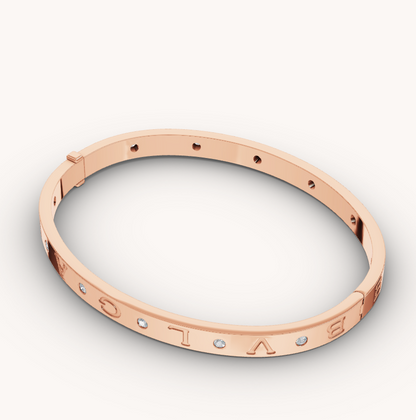 [BLUE TEARS]ZERO 1 PINK GOLD 12 DIAMONDS BRACELET