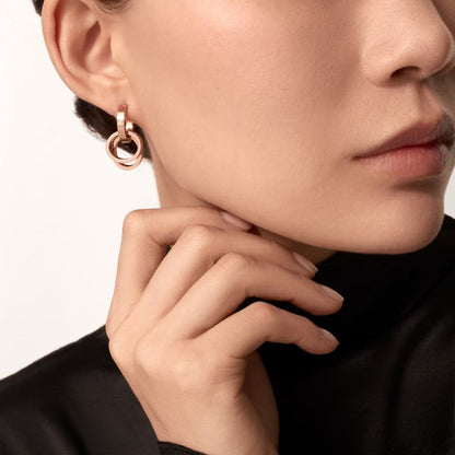 [Blue Tears Jewelry]LOVE 3.3MM DANGLE EARRINGS