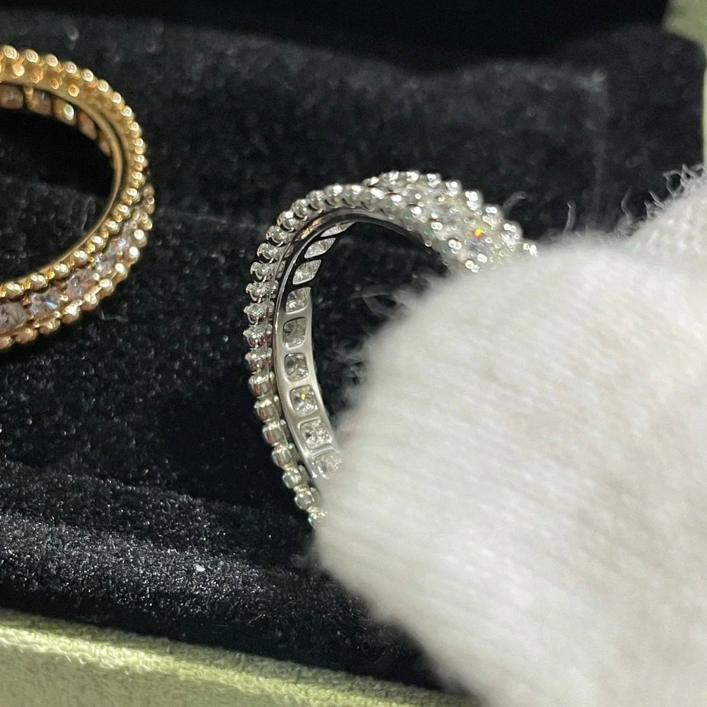[BLUE TEARS]PERLEE DIAMOND ROSE GOLD RING