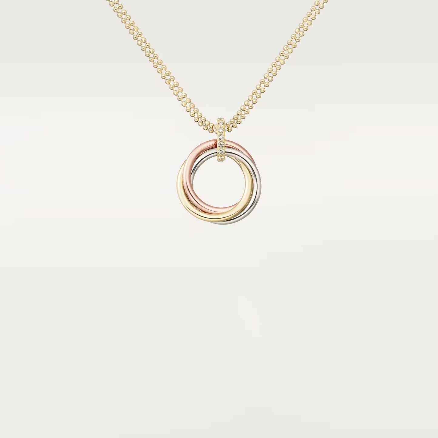 [Blue Tears Jewelry]TRINITY MEDIUM  DIAMONDS NECKLACE