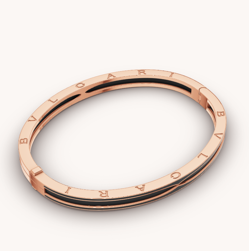 [BLUE TEARS]ZERO 1 PINK GOLD WITH MATTE BLACK CERAMIC BRACELET