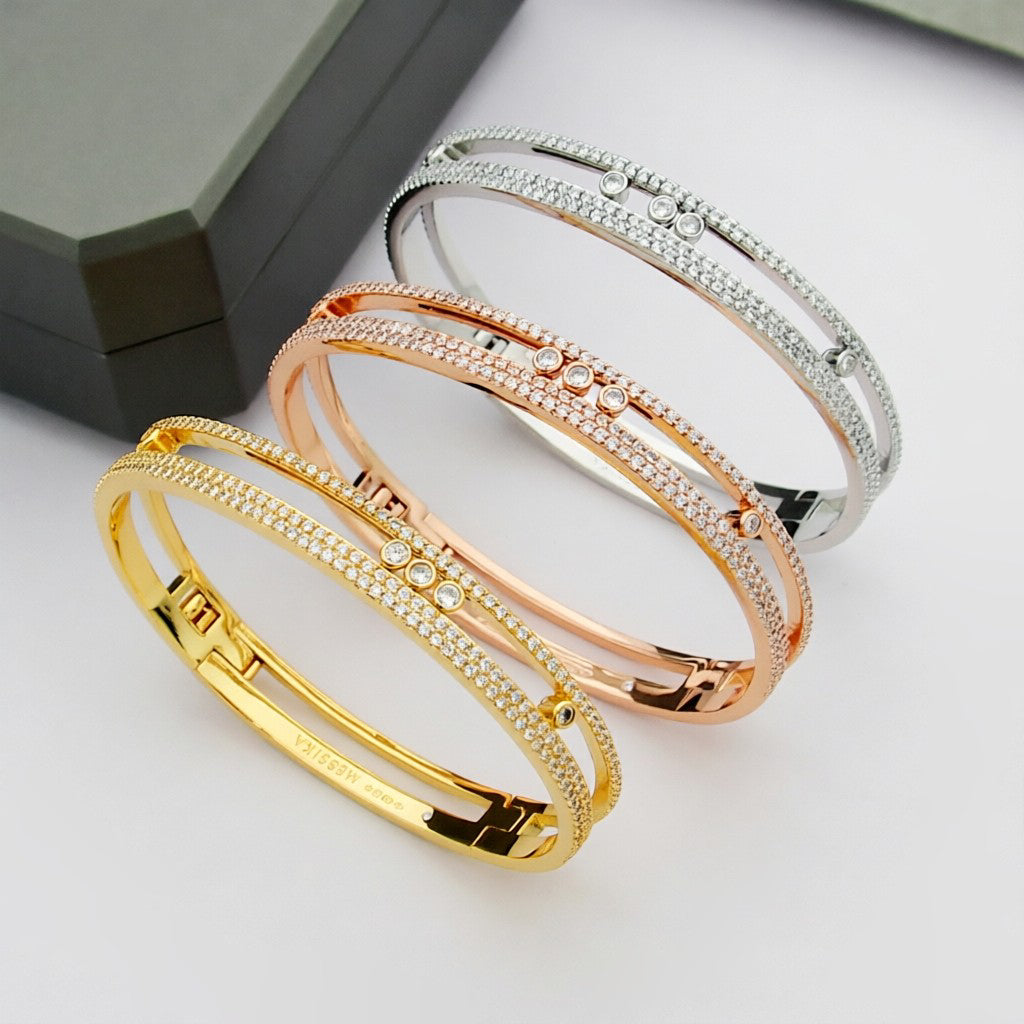 [Blue Tears Jewelry]Move Romane pavé bangle
