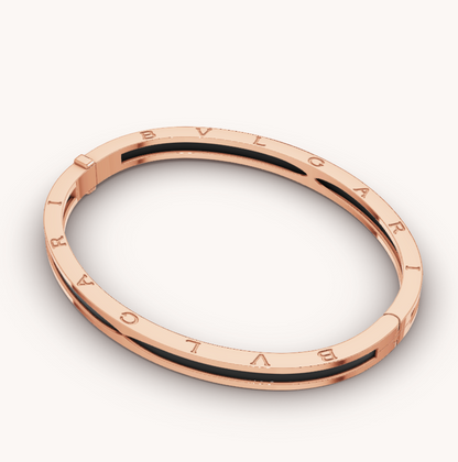 [BLUE TEARS]ZERO 1 PINK GOLD WITH BLACK CERAMIC BRACELET