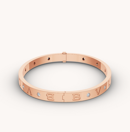 [BLUE TEARS]ZERO 1 PINK GOLD 12 DIAMONDS BRACELET