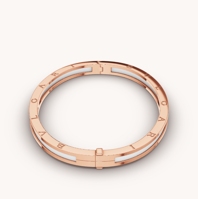 [BLUE TEARS]ZERO 1 PINK GOLD WITH WHITE CERAMIC BRACELET