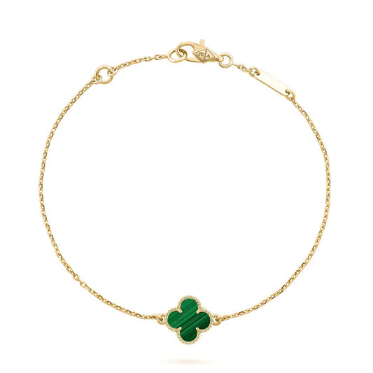 [BLUE TEARS]CLOVER BRACELET MALACHITE 1 MOTIF