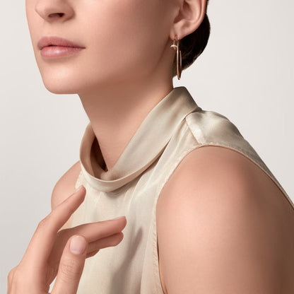 [Blue Tears Jewelry]JUSTE HALF DIAMOND LARGE EARRINGS