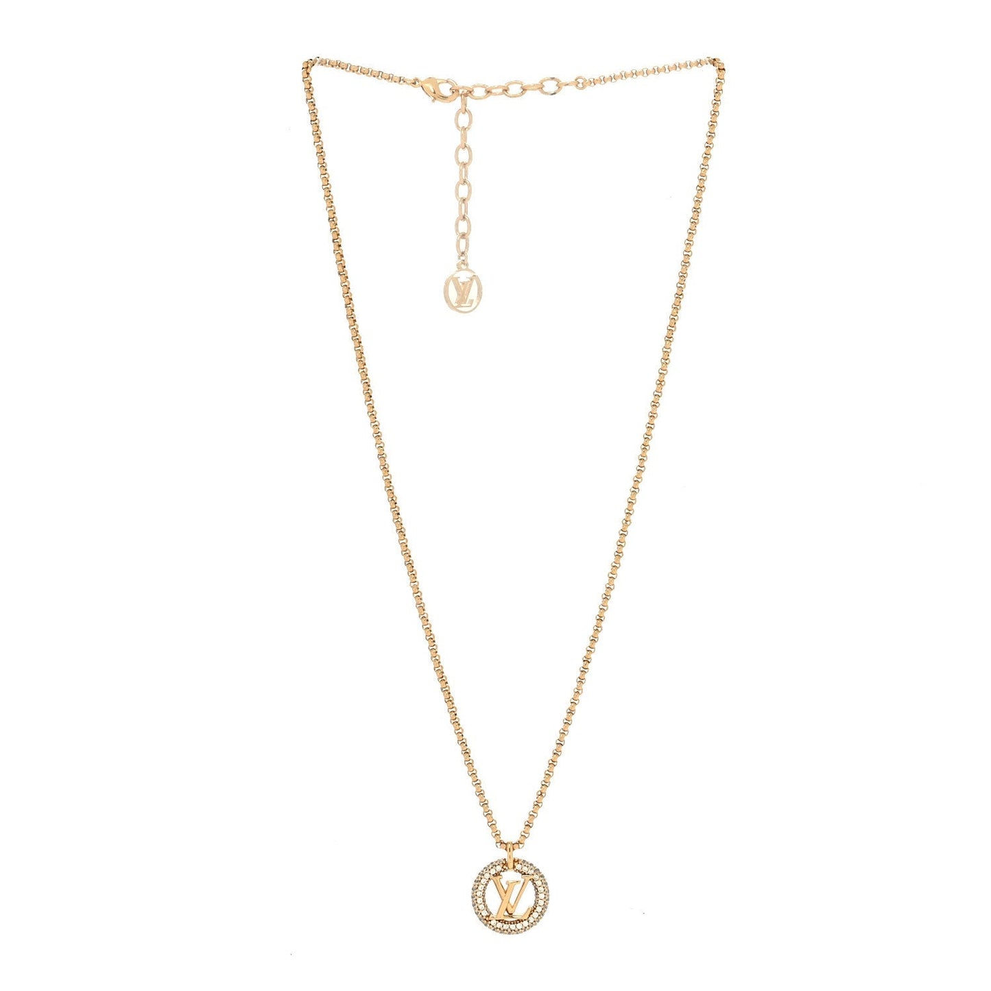 [BLUE TEARS]BY NIGHT DIAMOND PAVED NECKLACE