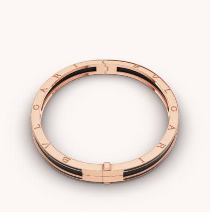 [BLUE TEARS]ZERO 1 PINK GOLD WITH MATTE BLACK CERAMIC BRACELET