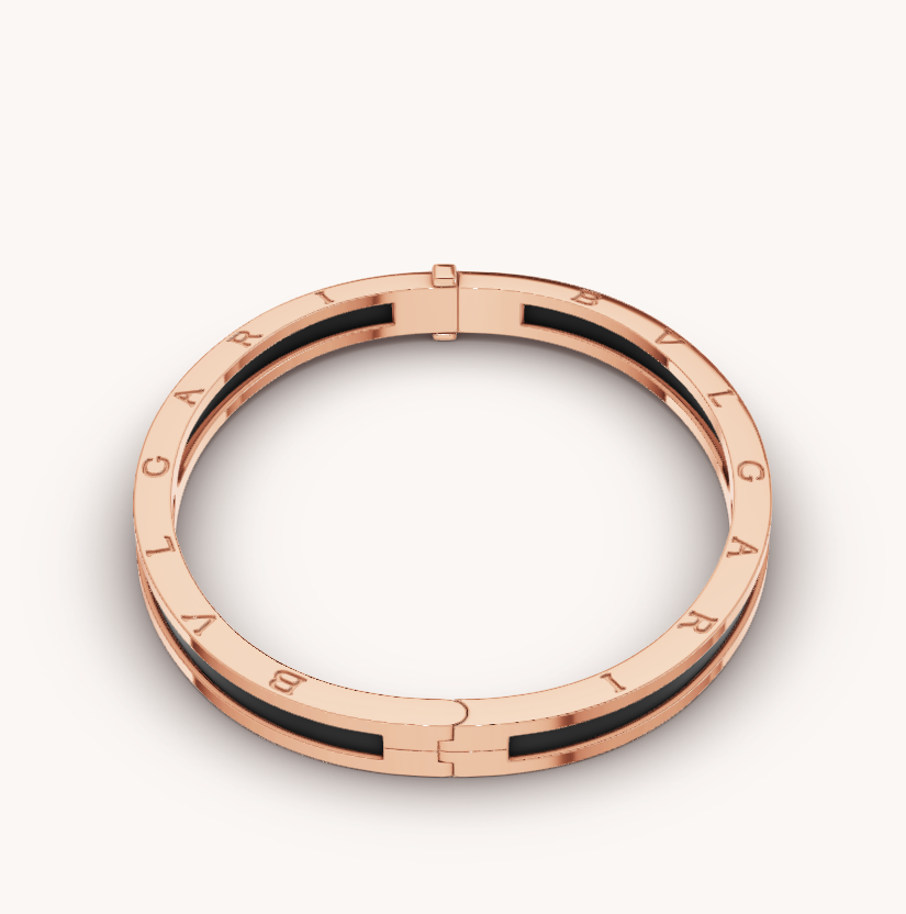 [BLUE TEARS]ZERO 1 PINK GOLD WITH BLACK CERAMIC BRACELET