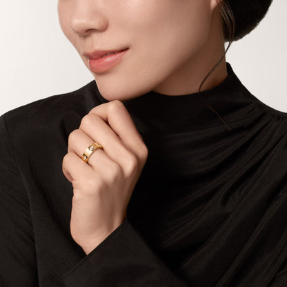 [Blue Tears Jewelry]LOVE 5.5MM 6 DIAMOND RING