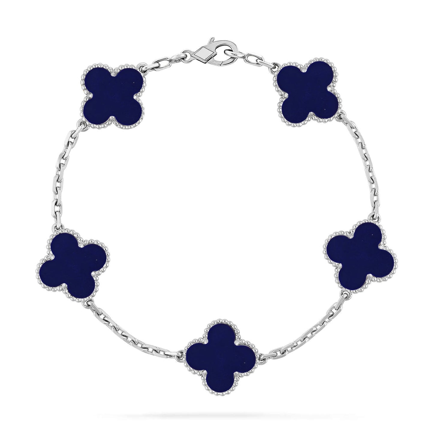 [BLUE TEARS]CLOVER 5 MOTIF LAPIS LAZULI BRACELET COLLECTION
