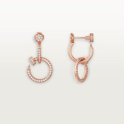 [Blue Tears Jewelry]JUSTE FULL DIAMOND DOUBLE EARRINGS