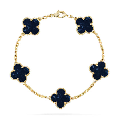 [BLUE TEARS]CLOVER 5 MOTIF PIETERSITE BRACELET COLLECTION