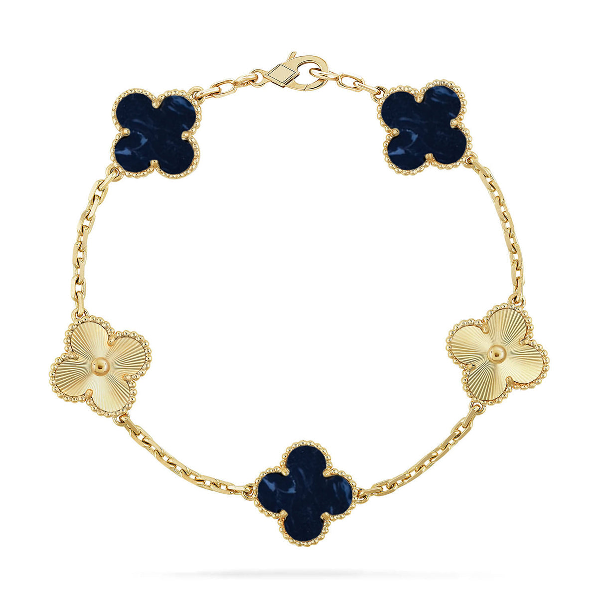 [BLUE TEARS]CLOVER 5 MOTIF PIETERSITE BRACELET COLLECTION