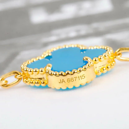 [BLUE TEARS] CLOVER 5 MOTIF TURQUOISE BRACELET COLLECTION