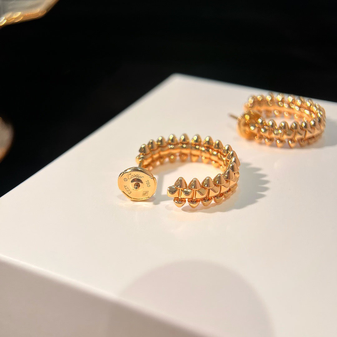 [BLUE TEARS]CLASH SMALL HOOP EARRINGS