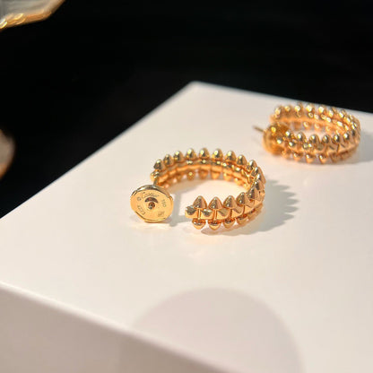 [BLUE TEARS]CLASH SMALL HOOP EARRINGS