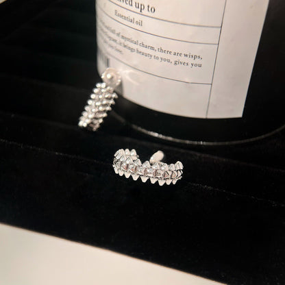 [BLUE TEARS]CLASH SMALL HOOP EARRINGS