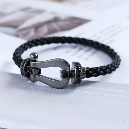 [BLUE TEARS]FORCE LARGE SERIES HORSESHOE BLACK SAMURAI BRACELET