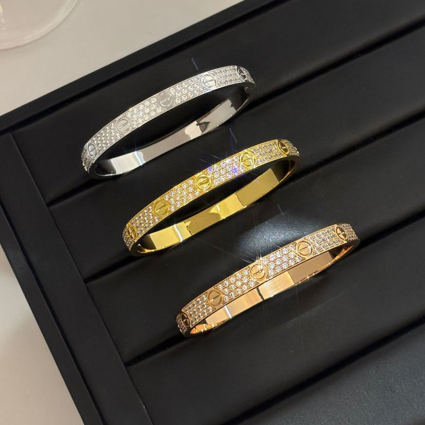 [Blue Tears Jewelry]LOVE BRACELET 6.1MM DIAMOND-PAVED