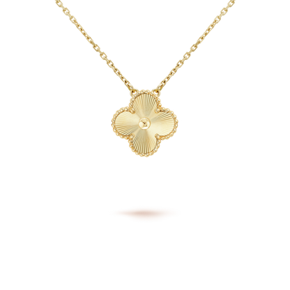 [BLUE TEARS]CLOVER 15MM LASER NECKLACE