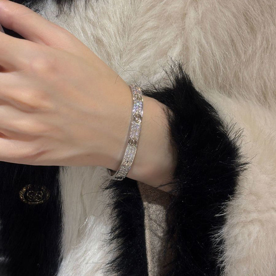 [Blue Tears Jewelry]LOVE BRACELET 6.1MM DIAMOND-PAVED