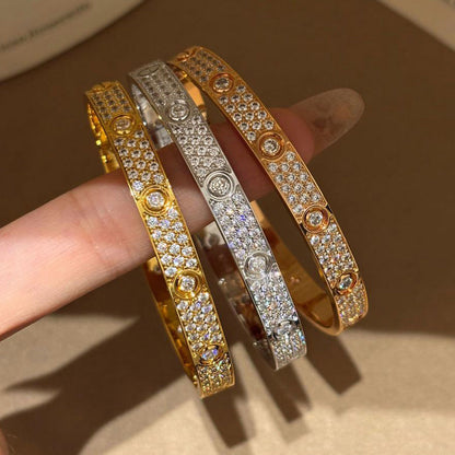 [Blue Tears Jewelry]LOVE BRACELET 6.1MM DIAMOND-PAVED 10 BIG DIAMONDS