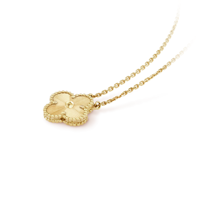 [BLUE TEARS]CLOVER 15MM LASER NECKLACE