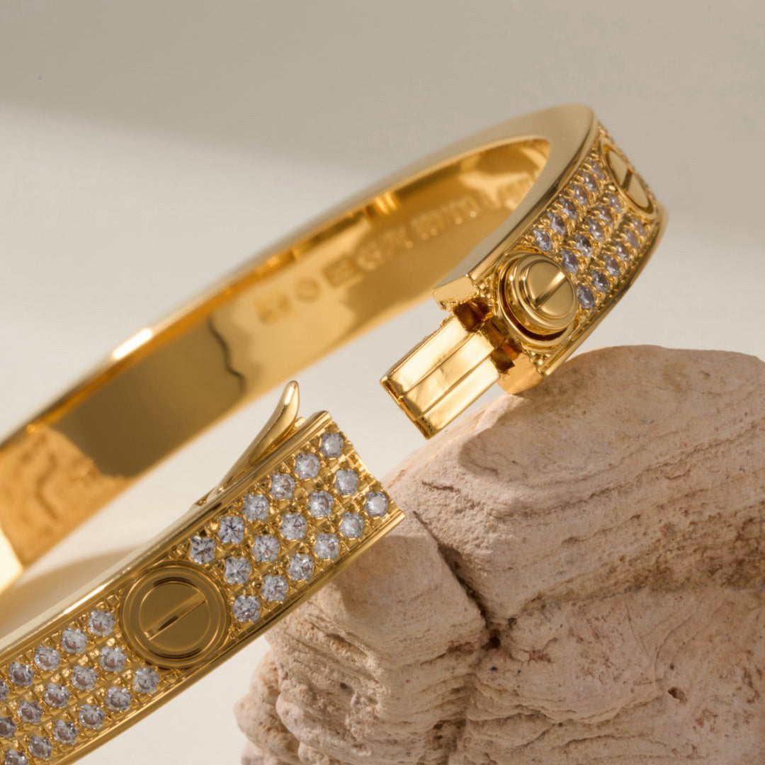 [Blue Tears Jewelry]LOVE BRACELET 6.1MM DIAMOND-PAVED