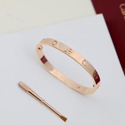 [Blue Tears Jewelry]LOVE BRACELET 6.1MM 4 DIAMONDS