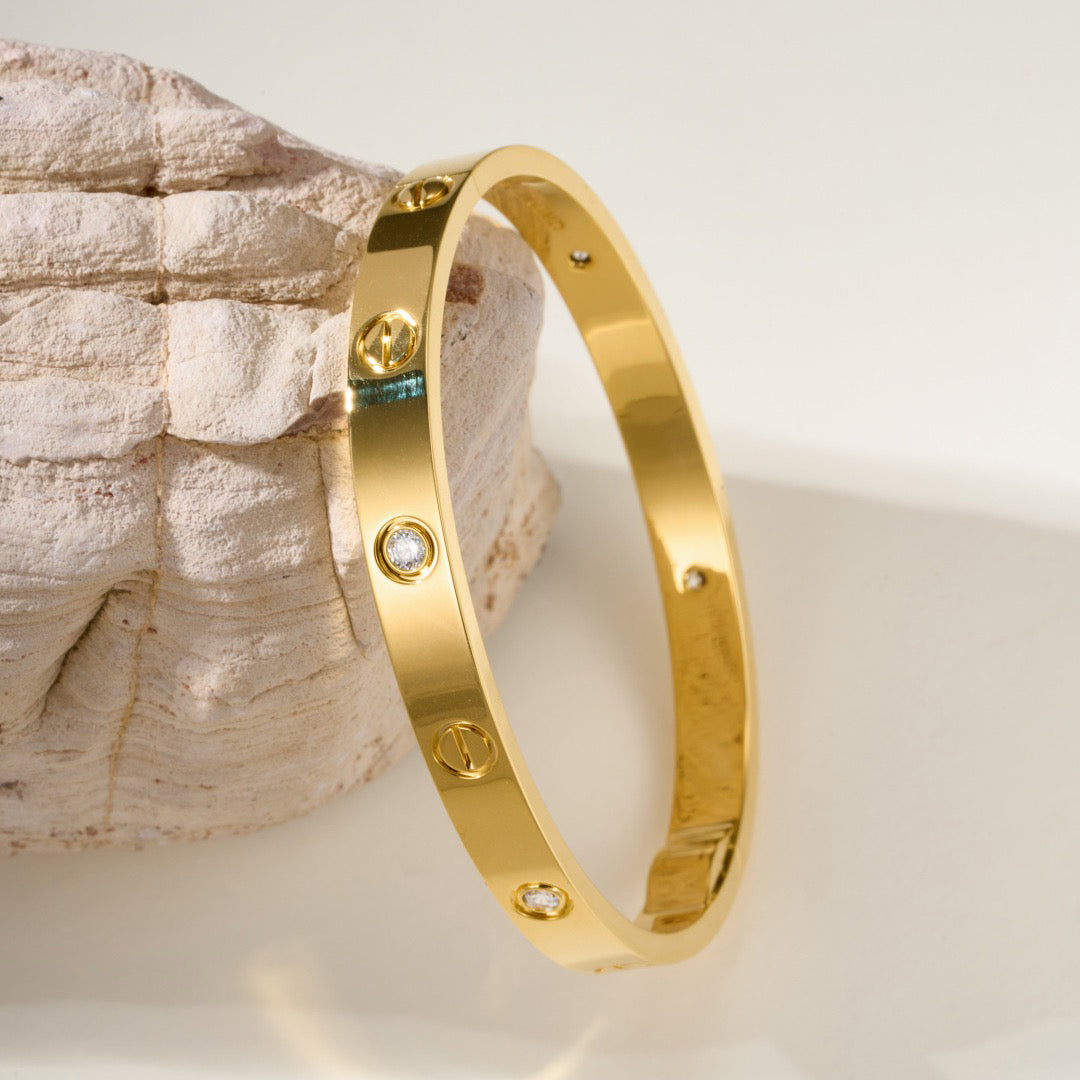 [Blue Tears Jewelry]LOVE BRACELET 6.1MM 4 DIAMONDS
