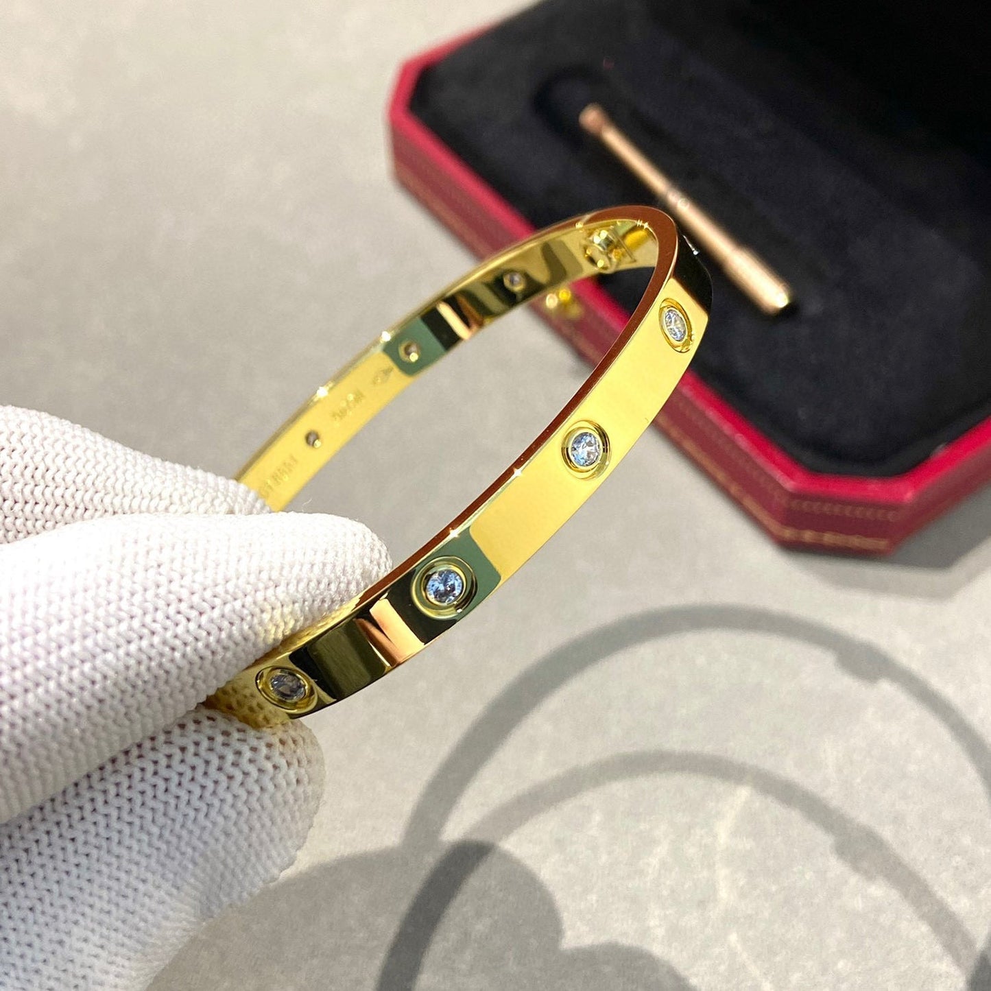 [BLUE TEARS]LOVE BRACELET 6.1MM 10 DIAMONDS
