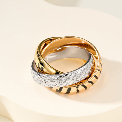 [Blue Tears Jewelry]TRINITY  RING LEOPARD PRINT
