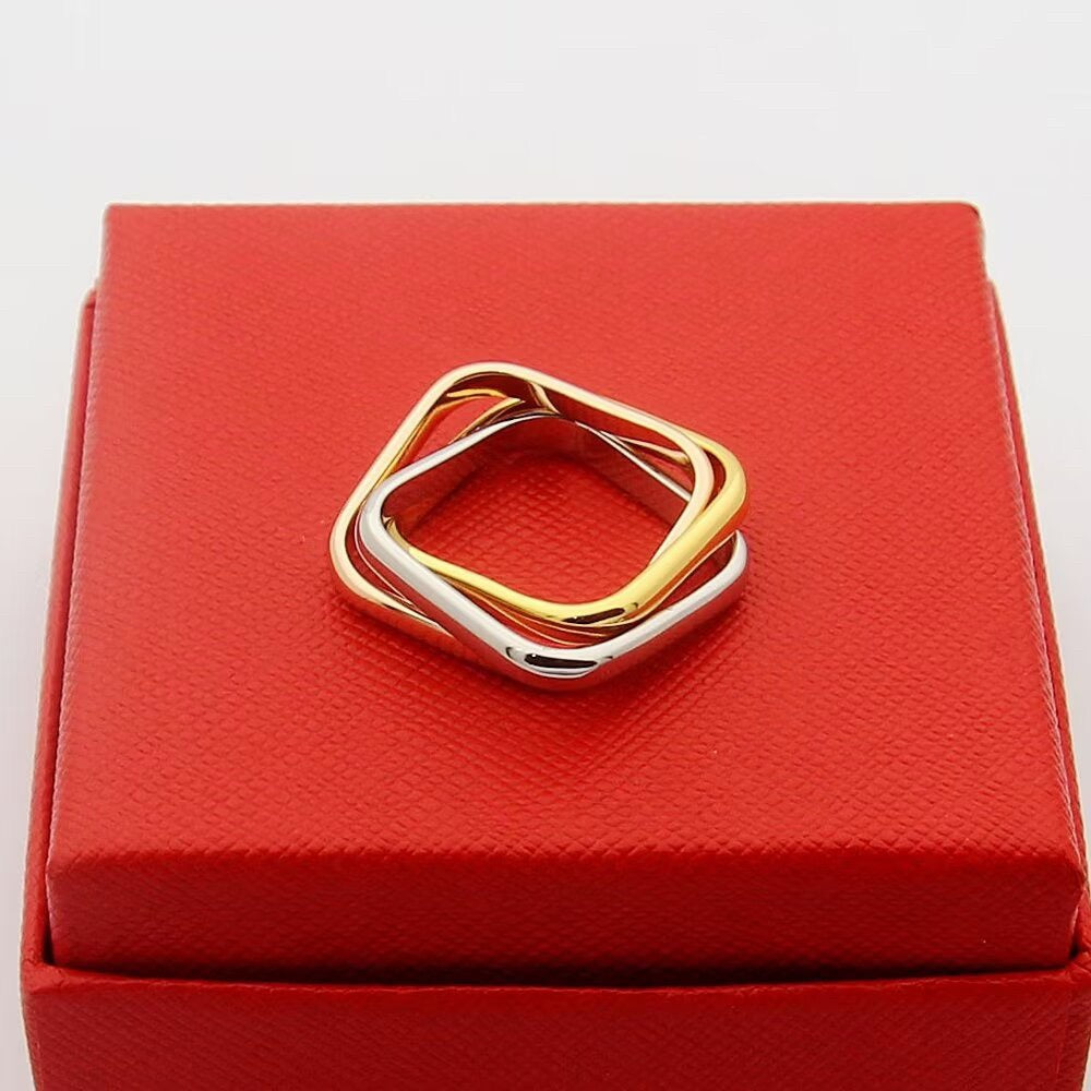 [Blue Tears Jewelry]TRINITY 3.5MM CUSHION RING COLLECTION