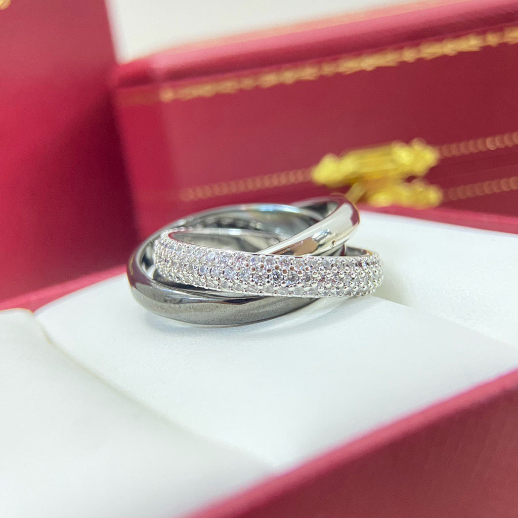 [Blue Tears Jewelry]TRINITY 3.2MM RING BLACK CERAMIC
