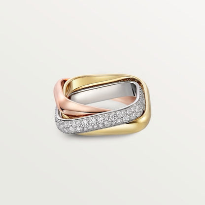 [Blue Tears Jewelry]TRINITY 3.5MM CUSHION RING COLLECTION