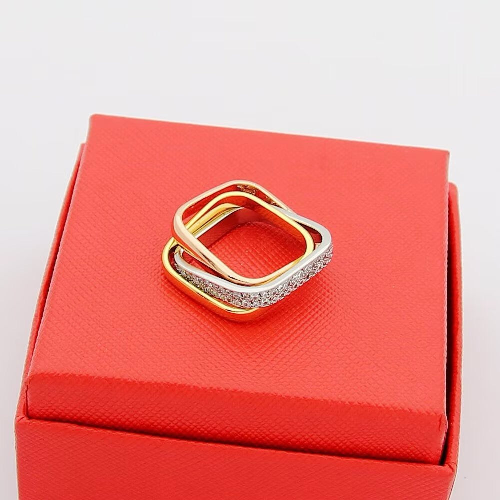 [Blue Tears Jewelry]TRINITY 3.5MM CUSHION RING COLLECTION