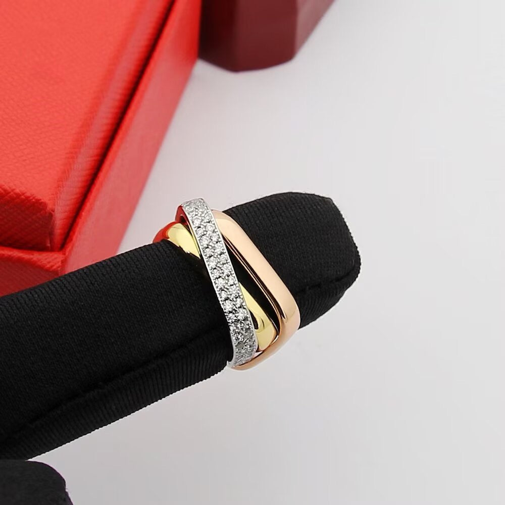 [Blue Tears Jewelry]TRINITY 3.5MM CUSHION RING COLLECTION