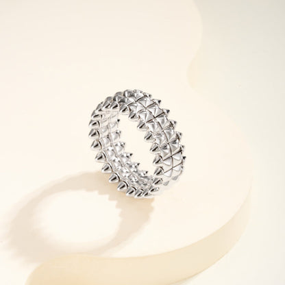 [Blue Tears Jewelry]CLASH 9.2MM DOUBLE ROW RING