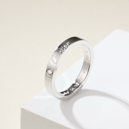 [Blue Tears Jewelry]LOVE RING 4MM 1 DIAMOND