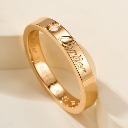 [Blue Tears Jewelry]LOVE RING 4MM 1 DIAMOND