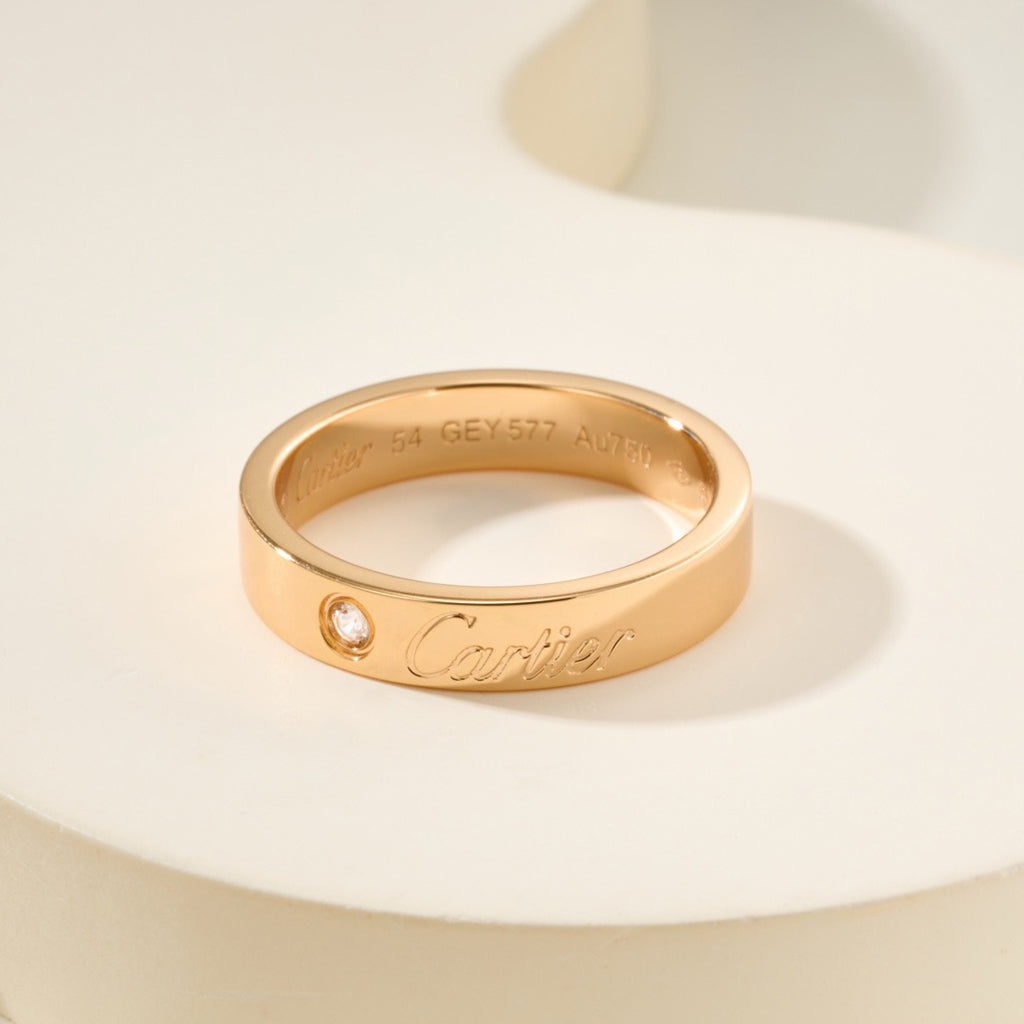 [Blue Tears Jewelry]LOVE RING 4MM 1 DIAMOND